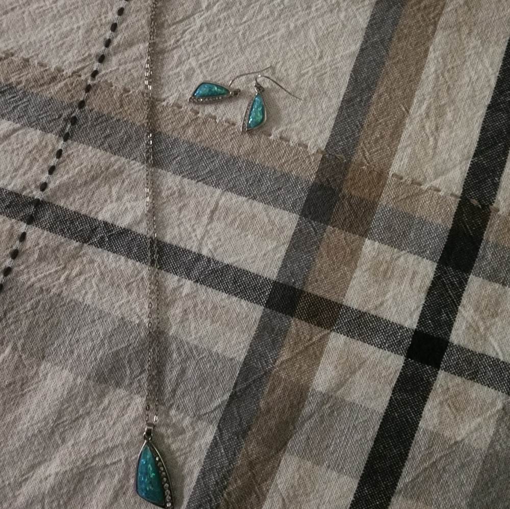 SilverPlated Necklace and Earrings